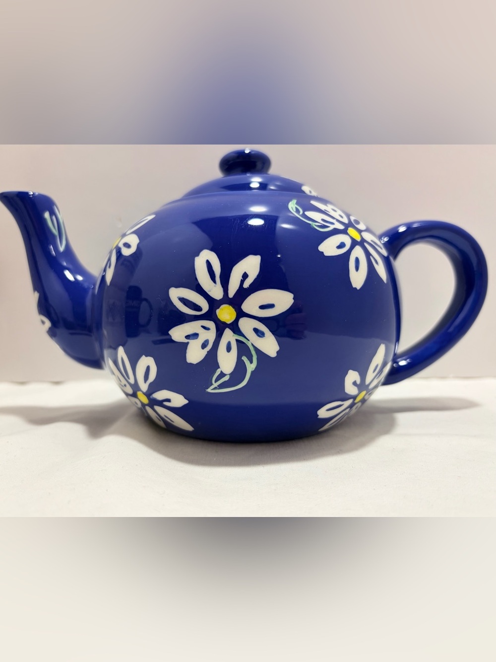 Hand Painted Ceramic Flower Teapot